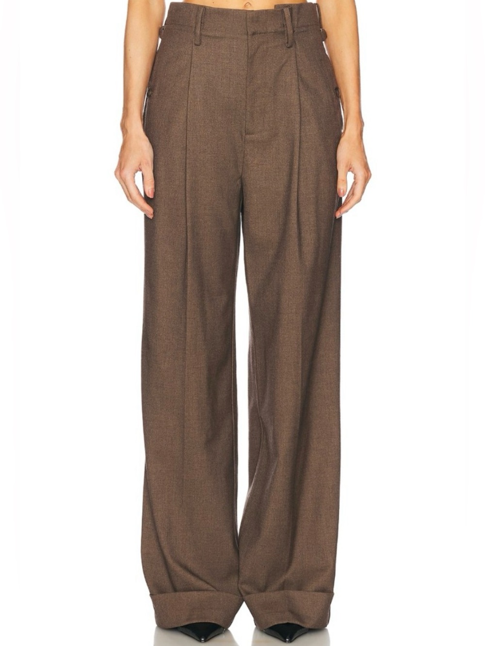 HELSA High-Waist Pleated Trousers, NWOT, size M - Picture 2 of 6